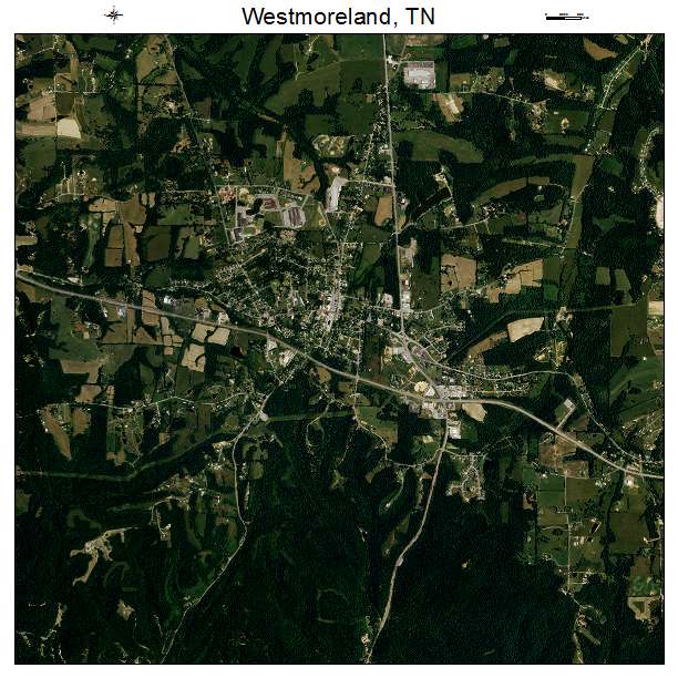 Westmoreland, TN air photo map