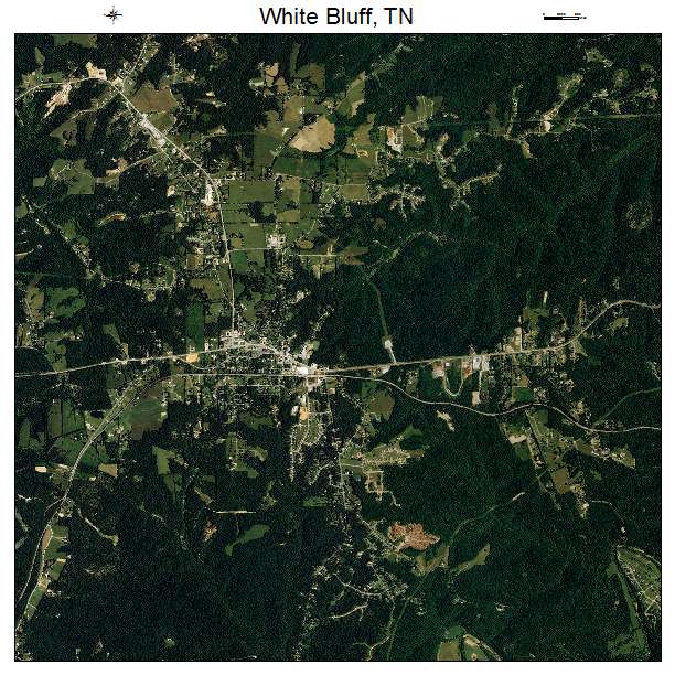 White Bluff, TN air photo map