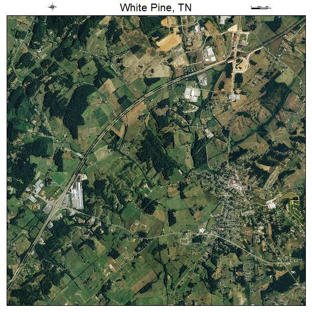 White Pine, TN air photo map