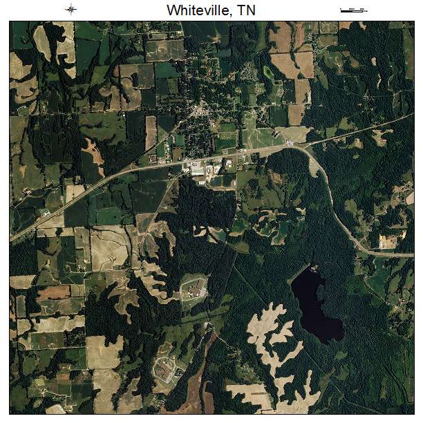 Whiteville, TN air photo map