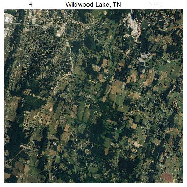 Wildwood Lake, TN air photo map