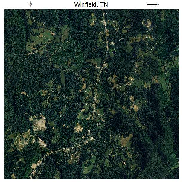 Winfield, TN air photo map