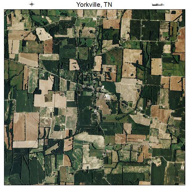 Yorkville, TN air photo map