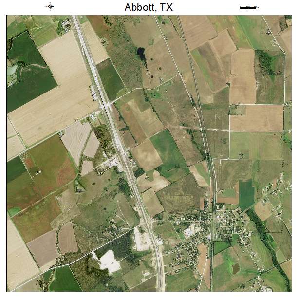Abbott, TX air photo map