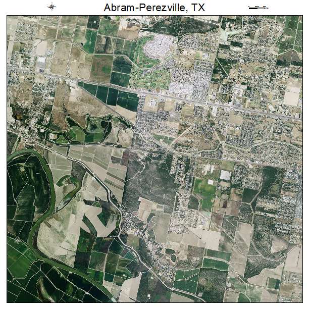 Abram Perezville, TX air photo map