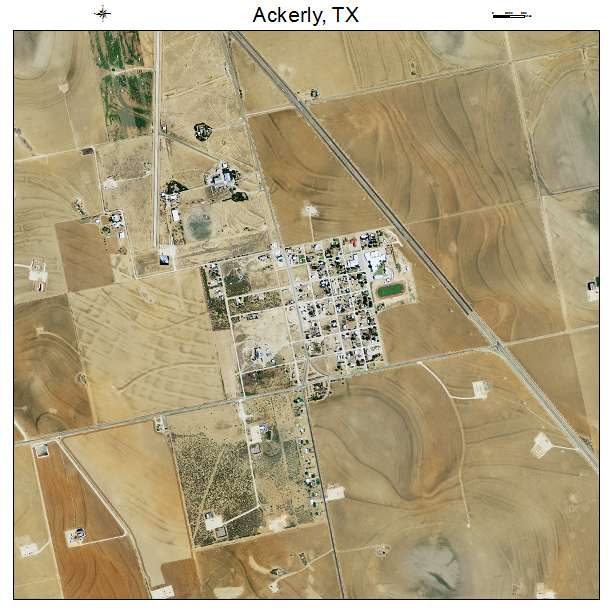 Ackerly, TX air photo map