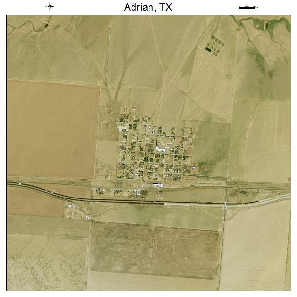 Adrian, TX air photo map