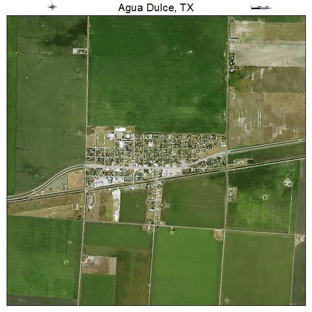Agua Dulce, TX air photo map