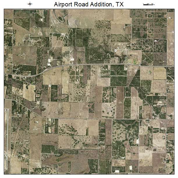 Airport Road Addition, TX air photo map
