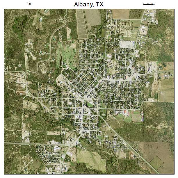 Albany, TX air photo map
