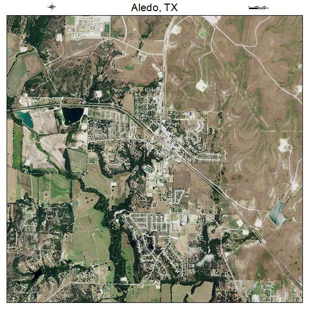 Aledo, TX air photo map