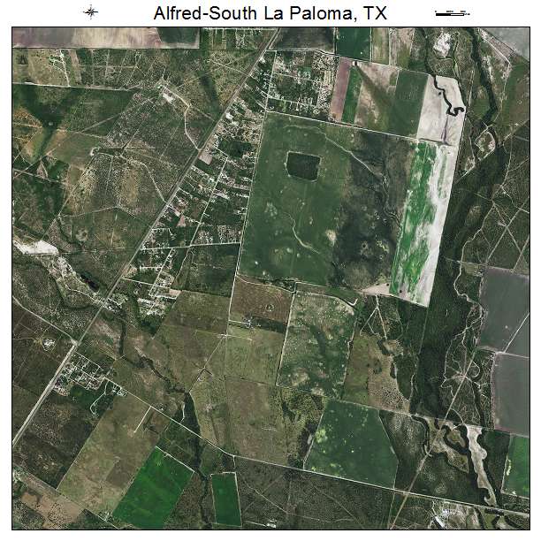 Alfred South La Paloma, TX air photo map