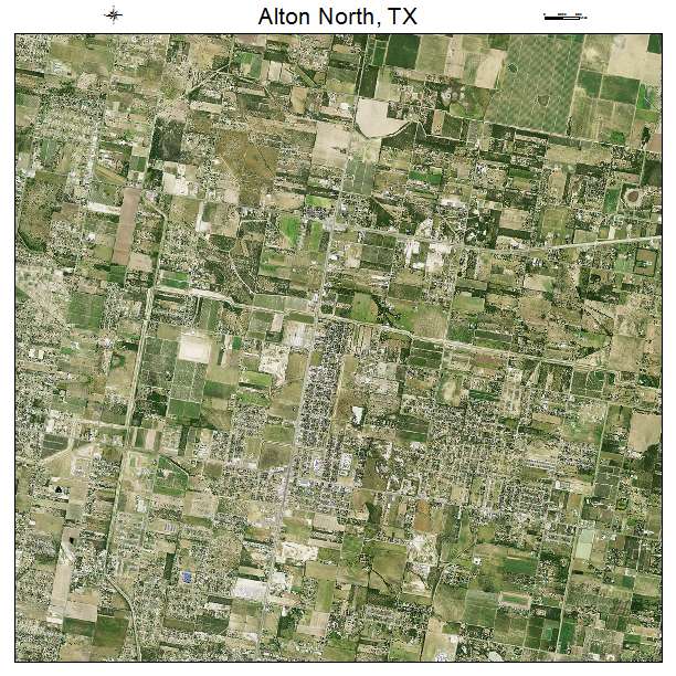 Alton North, TX air photo map