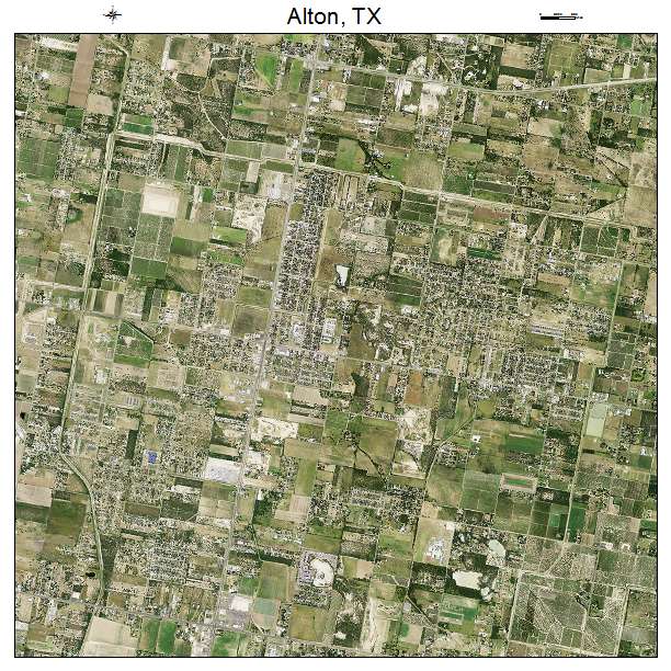 Alton, TX air photo map