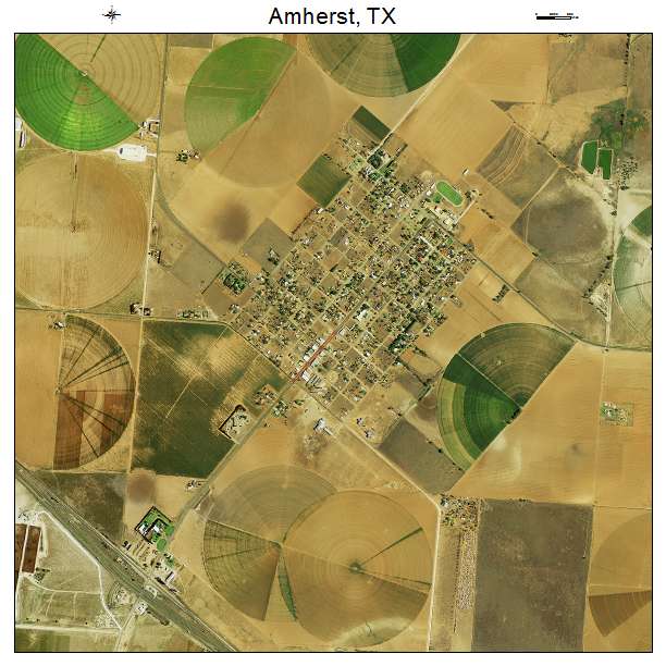 Amherst, TX air photo map