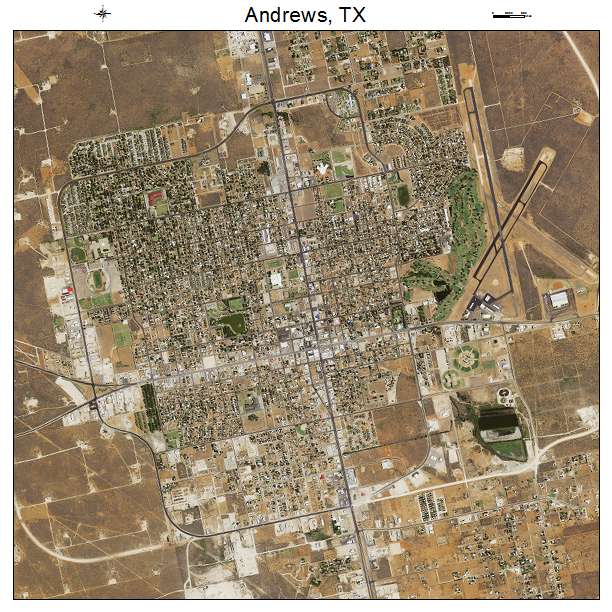 Andrews, TX air photo map