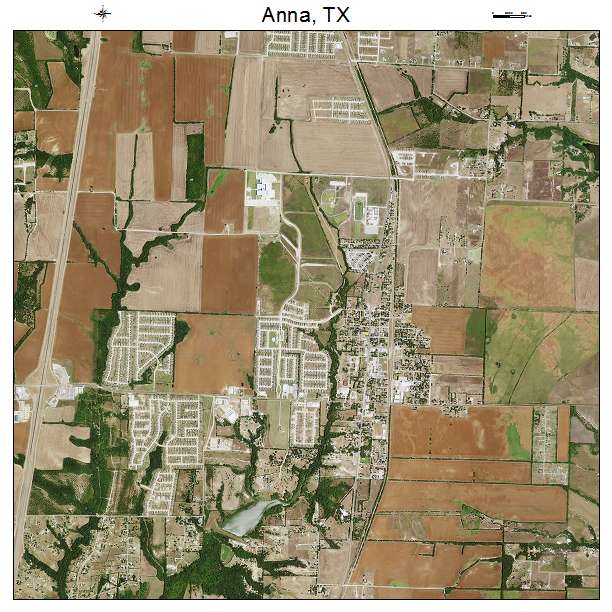 Anna, TX air photo map