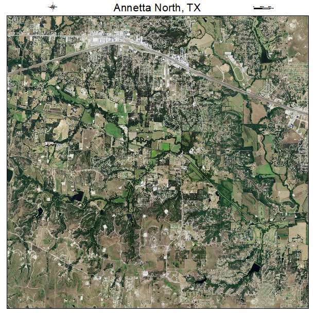 Annetta North, TX air photo map
