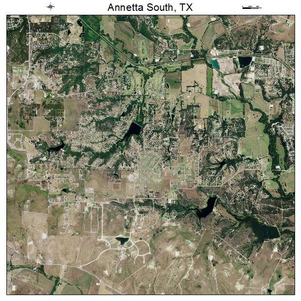 Annetta South, TX air photo map