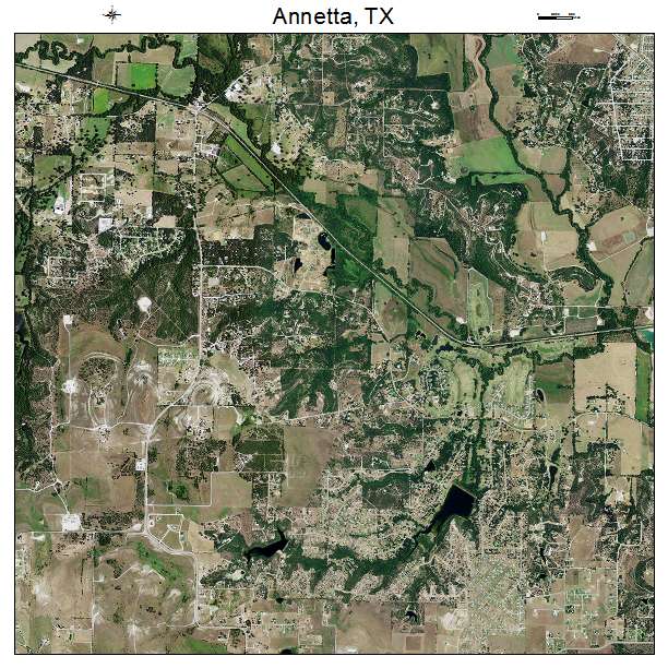 Annetta, TX air photo map