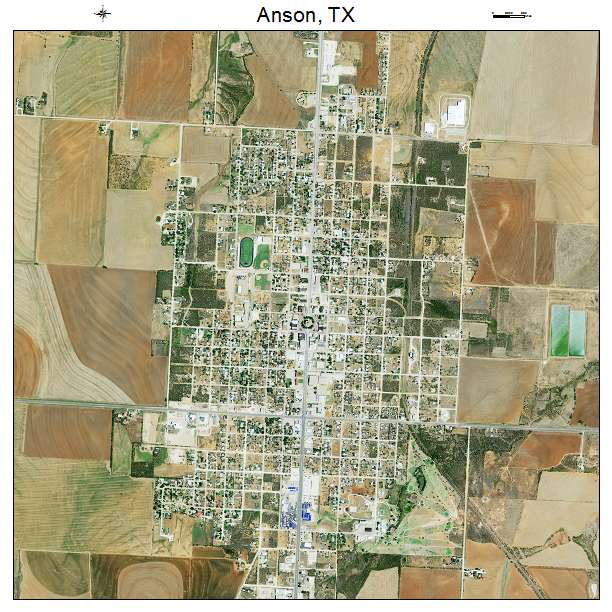 Anson, TX air photo map