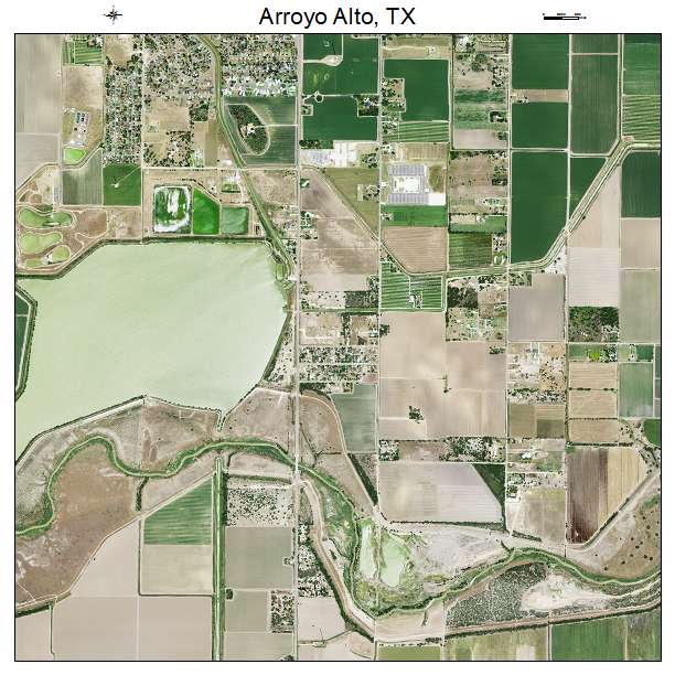 Arroyo Alto, TX air photo map