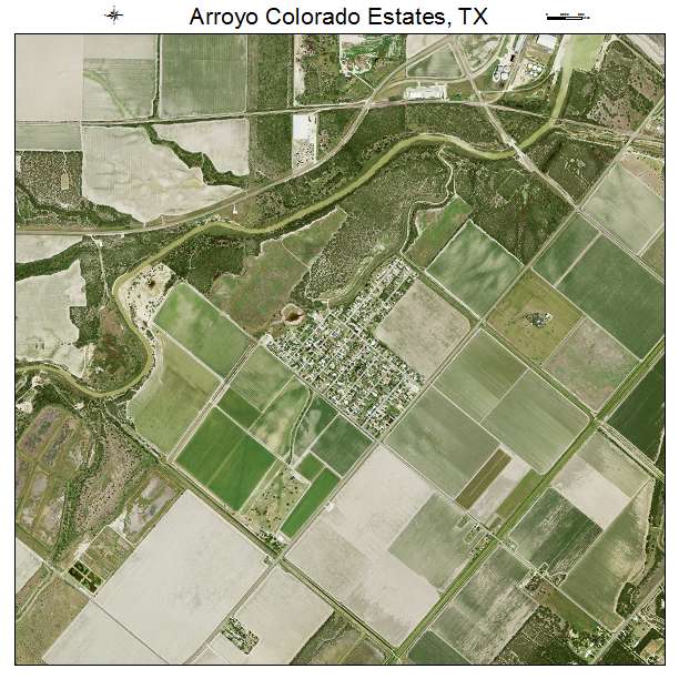 Arroyo Colorado Estates, TX air photo map