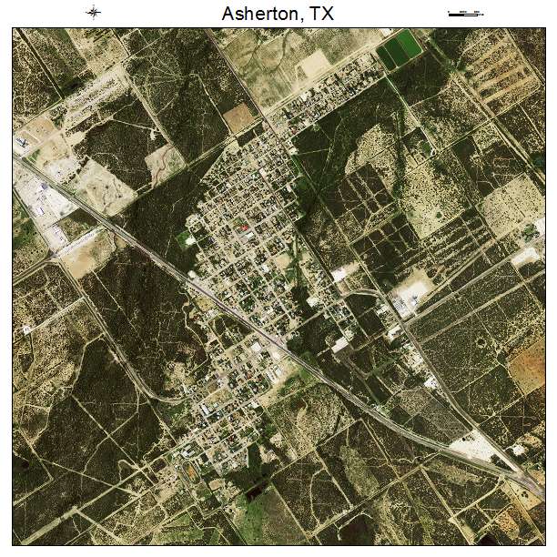 Asherton, TX air photo map