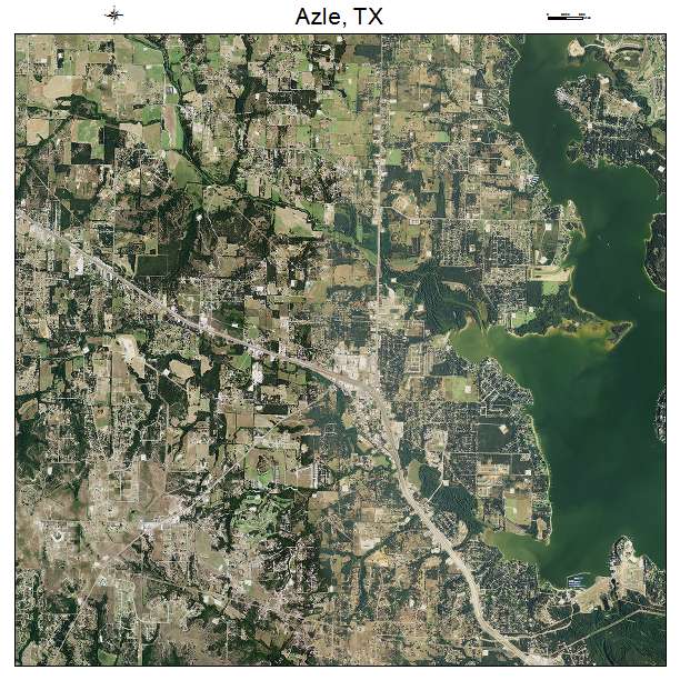 Azle, TX air photo map