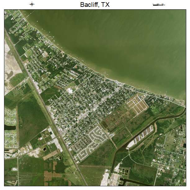 Bacliff, TX air photo map