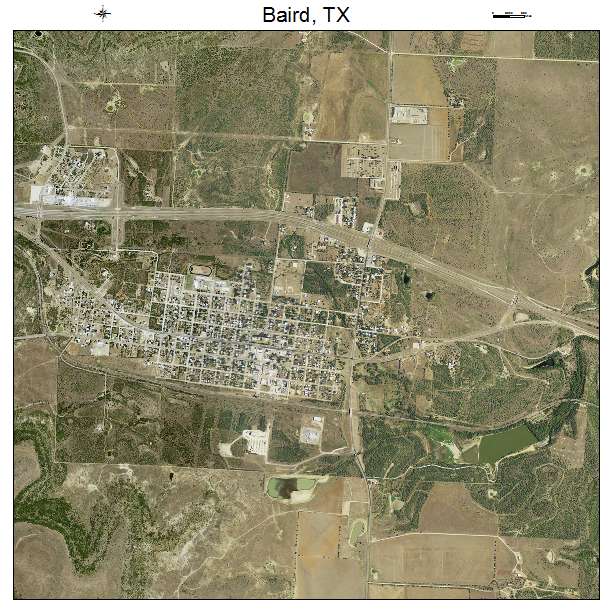 Baird, TX air photo map