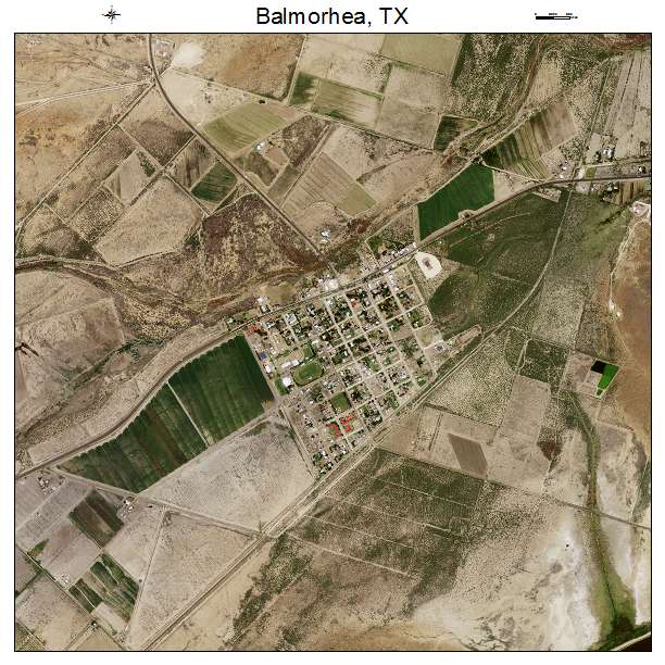 Balmorhea, TX air photo map
