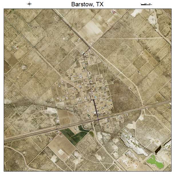 Barstow, TX air photo map