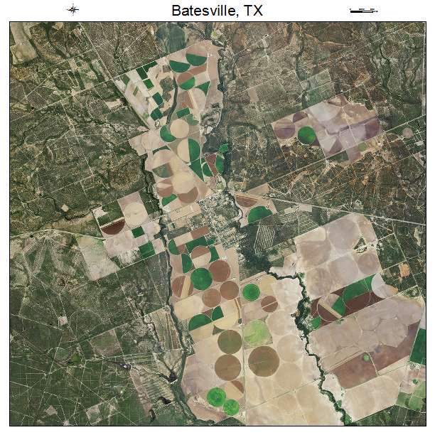 Batesville, TX air photo map