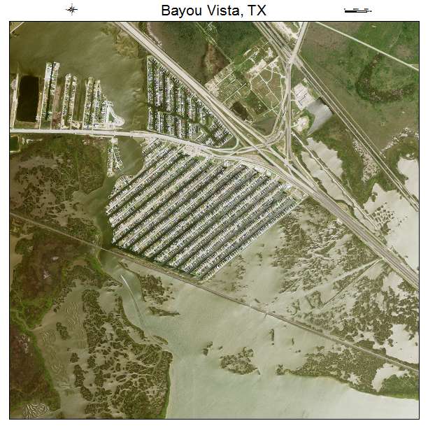 Bayou Vista, TX air photo map