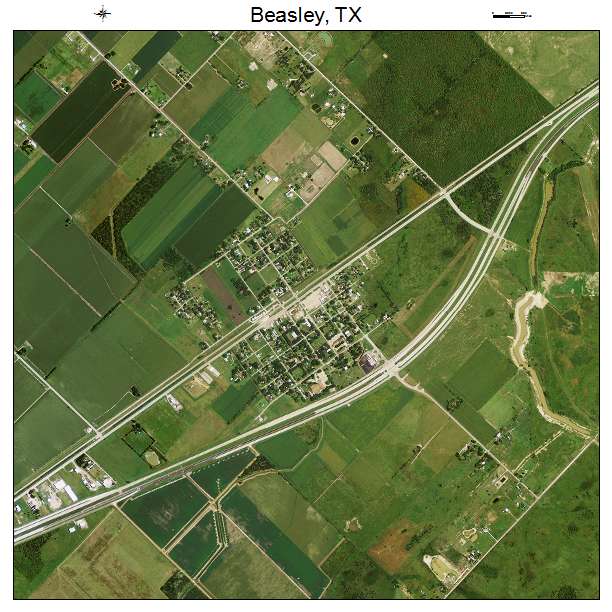 Beasley, TX air photo map