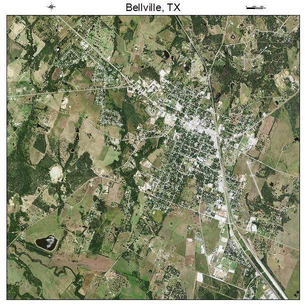 Bellville, TX air photo map