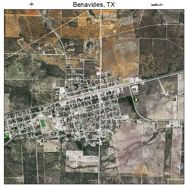 Benavides, TX air photo map