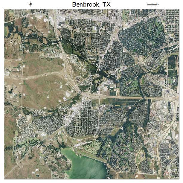 Benbrook, TX air photo map