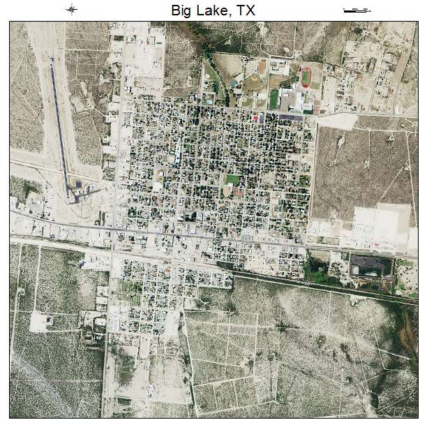 Big Lake, TX air photo map