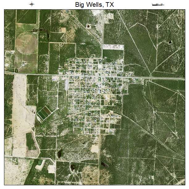 Big Wells, TX air photo map