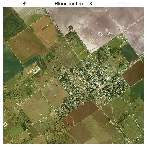 Bloomington, TX air photo map