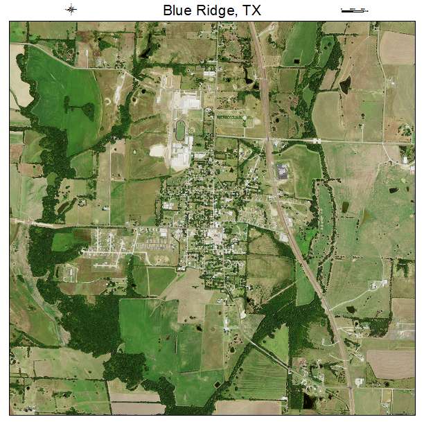 Blue Ridge, TX air photo map