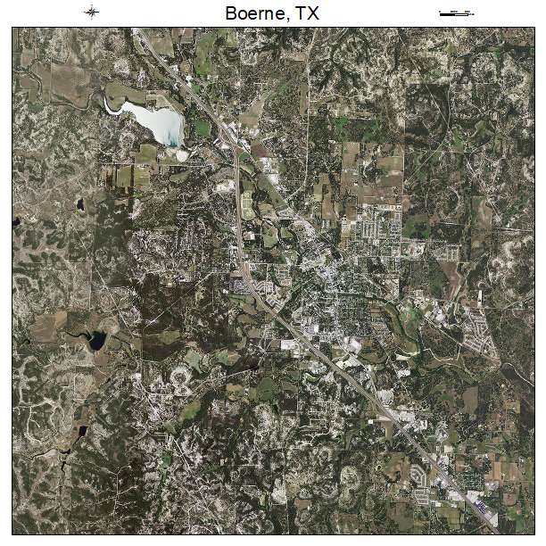 Boerne, TX air photo map