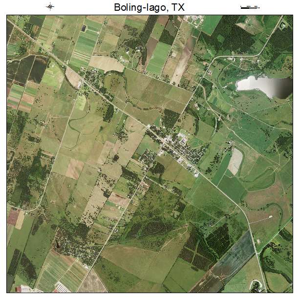 Boling Iago, TX air photo map