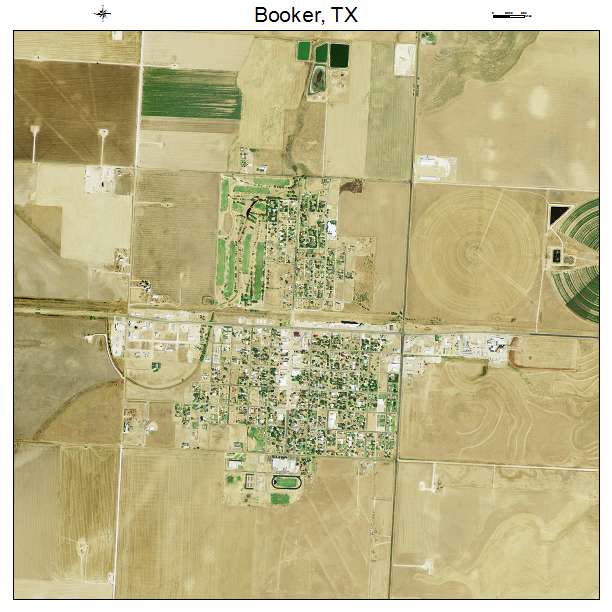 Booker, TX air photo map