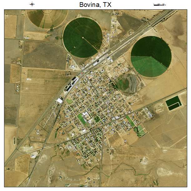 Bovina, TX air photo map