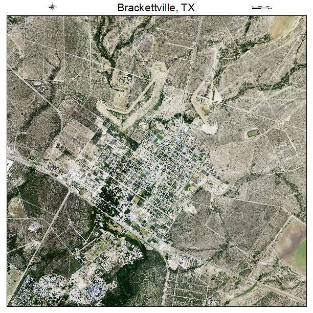 Brackettville, TX air photo map
