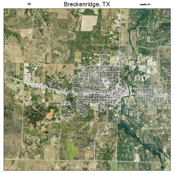 Breckenridge, TX air photo map
