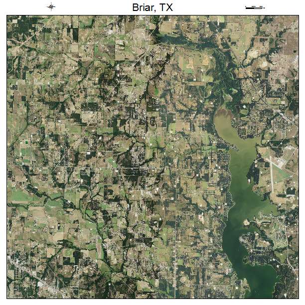 Briar, TX air photo map